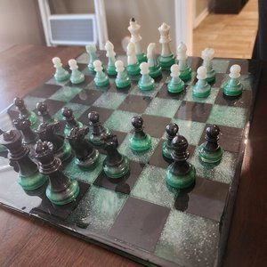 Apoxy resin chess set